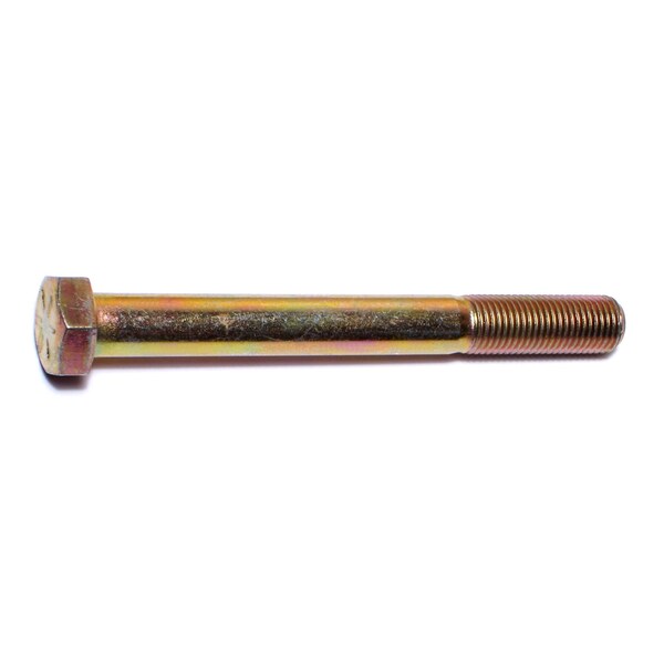 Midwest Fastener Grade 8, 3/8"-24 Hex Head Cap Screw, Zinc Yellow Steel, 3-1/2 in L, 25 PK 00866 - main
